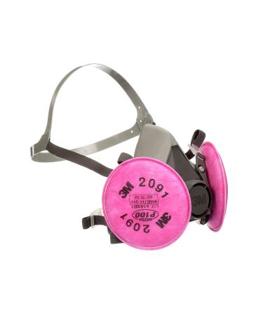 3M Half Facepiece Respirator Assembly 6291/07002(AAD) Medium with Particulate Filters 2091/07000(AAD) P100 - Medium Size - Buy Online on SooperMarket.com