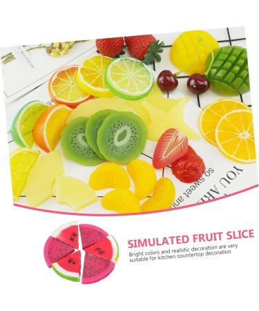 Warmhm 1 Set Fruit Slices Ornament for Kids Fake Dragon Fruit Fake Pitaya Fake Watermelon Slices Watermelon Decorations Pitaya Slice Ornament Soft Pvc Artificial Child Fake Fruit - Buy Online on SooperMarket.com