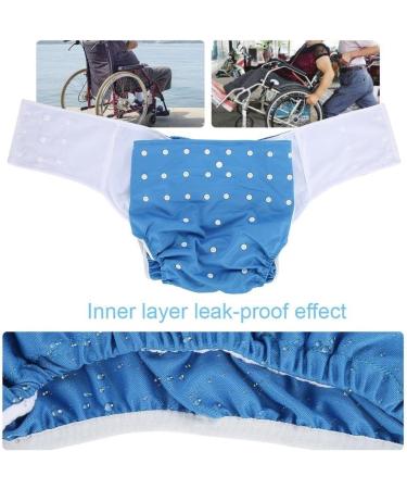 Adult Pocket Nappy Cover - Close-Fitting Reusable Diaper for Incontinence Care - Adjustable Cloth Protective Underwear for Men, Women, Teens (Dark Blue) - Buy Online on SooperMarket.com