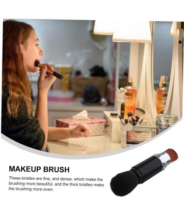 NOLITOY Dual Ended Telescopic Makeup Brush - Foundation & Loose Powder Blending Tool for Travel | Best Cosmetic Brush for Flawless Makeup - Buy Online on SooperMarket.com
