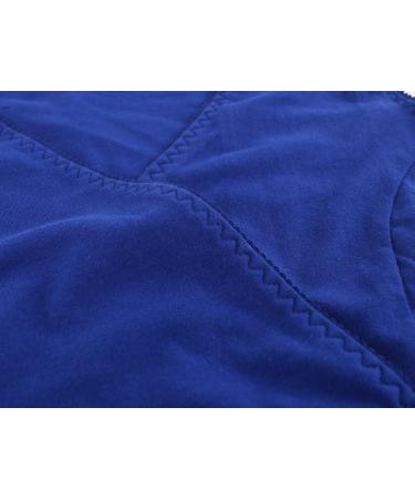 ZUMIY Maternity Nursing Top - Women's Cotton V Neck Ruched Waist Double Layered Tank - S Blue - Buy Online on SooperMarket.com