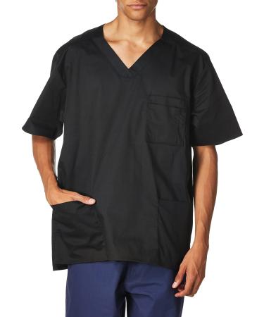 WonderWink Men's Wonderwork V-Neck Top X-Large Black