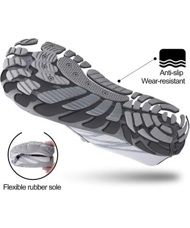 SEEKWAY Water Shoes - Quick-Dry Aqua Sock for Beach, Swim, Hiking - White, Size 8.5 Women/7.5 Men - Buy Online on SooperMarket.com