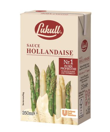 Lukull sauce Hollandaise can be used immediately delicate creamy and sown -safe 1 -pack (12 x 250 ml) sauce Hollandaise 250 ml (12 pack)