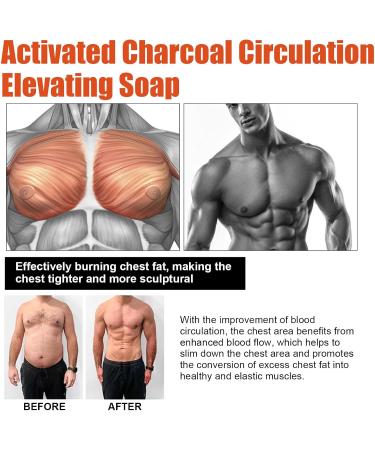Joint Pain Relief & Gyn komastie Reduction Soap Set - Body-Shaping Cellulite Treatment for Men - Circulating Coal Soap for Abdominal Tuck - Buy Online on SooperMarket.com
