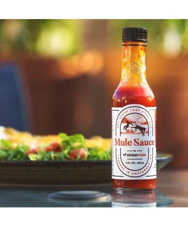 Mule Sauce - Spicy Hot Sauce with Habanero, Yellow Scotch Bonnet, and Bhut Jolokia (5 oz) - Buy Online on SooperMarket.com