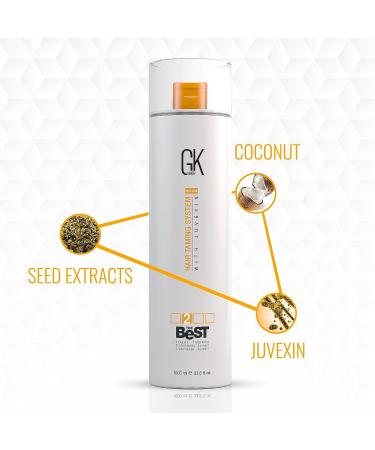 GK HAIR Global Keratin Smoothing Treatment - 33.8 Fl Oz/1000ml - Brazilian Complex Blowout for Silky Smooth Hair - Buy Online on SooperMarket.com