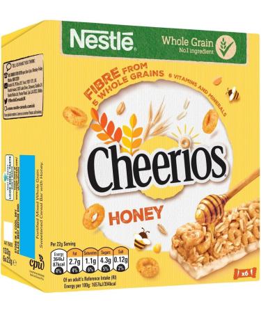 Cereal Bar Bundle With Honey Cheerios Breakfast Bars 6 x 22g (2 Pack) - Buy Online on SooperMarket.com