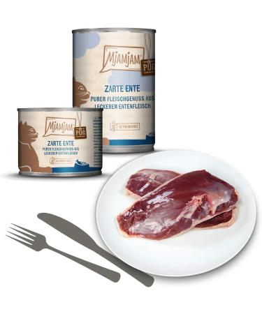 Mjamjam Premium Wet Cat Food - Mix Package V (6 x 400g) - Grain Free Extra Meat - 6-Pack for Pure Meat Enjoyment - Buy Online on SooperMarket.com