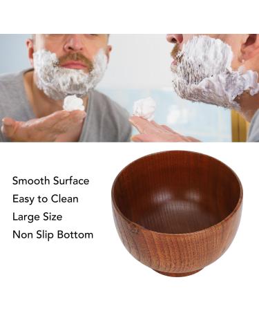 Premium Wooden Shaving Bowl Cup - Men's Grooming Tool for Foam & Soap | Perfect Gift for Fathers - Buy Online on SooperMarket.com