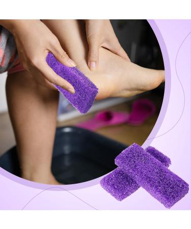 Batiyeer 100 Pcs Disposable Pumice Stone for Feet Scrubber - Foot Scrubber for Heel Callus Remover - Bath Spa Tool (Purple) - Buy Online on SooperMarket.com