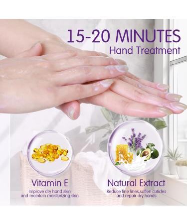 20 Pairs Moisturizing Hand Masks - Overnight Hydration for Dry Cracked Hands | Avocado Lavender Milk Honey - Buy Online on SooperMarket.com