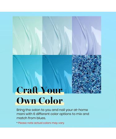 Beetles Gel Nail Polish Set- Summer Splish Splash Collection 6 Pcs Glitter Bule Nail Gel Polish Kit Soak Off UV LED Lamp Gel Nail Kit Nail Art Manicure Salon DIY at Home Gifts for Women A-Splish Splash - Buy Online on SooperMarket.com