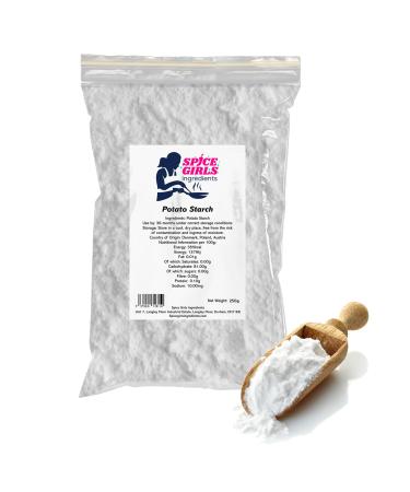 Potato Starch | Gluten Free | Premium Potato Satrch Powder | Perfect For Gluten Free Cooking | Similar to Corn Starch |250G Pack | Resealable Pouch 250.00 g (Pack of 1)