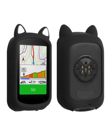 KWMobile case compatible with Garmin Edge 840 / Edge 540 - Silicone GPS Case - Back cover for Bike GPS Computer - Protection cover Bicycle computer cat 01-02