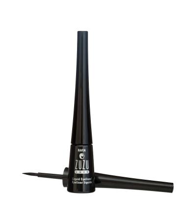 ZUZU LUXE Precision Liquid Liner (Raven - Black/ Matte)  Liquid Eyeliner featuring a fine calligraphy tip  quick-drying  water resistant. Natural  Paraben Free  Vegan  Gluten-free Cruelty-free  Non GMO  0.1 oz.