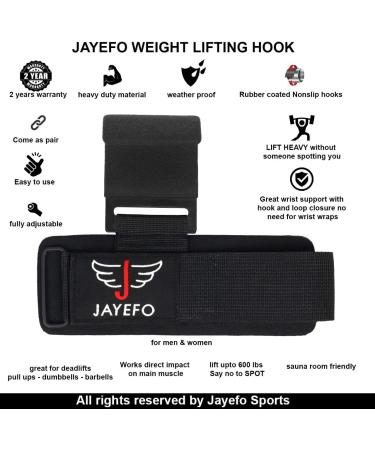 Jayefo Weight Lifting Hooks and Deadlift Straps - Pull up Grips for Men - Home and Gym Workout Essential - Buy Online on SooperMarket.com