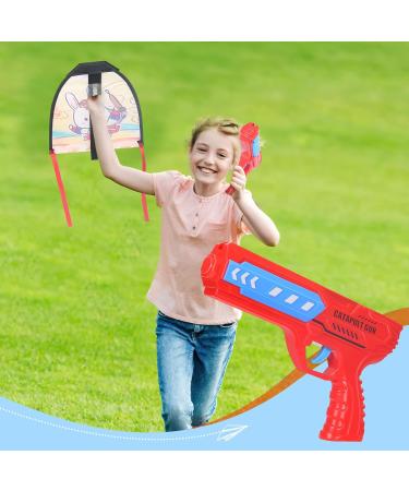 3-Piece Dragon & Aircraft Launcher Toy Set - Fun Glider Catapult Beach Toys for Kids Ages 3-8 - Ideal Gifts for Young Girls - Buy Online on SooperMarket.com