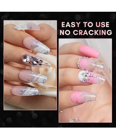 Makartt Half Cover French Nail Tips - 500 Clear Acrylic Fake Nails for Women - Medium Press On Nails - Soak Off False Nails - 10 Sizes for Nail Salons and DIY Nail Art - Buy Online on SooperMarket.com
