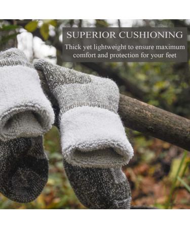SOLAX Women's Merino Wool Hiking Socks - 2 Pairs Outdoor Trail Crew Socks (Medium, Navy) - Buy Online on SooperMarket.com