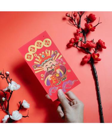 ABOOFAN 24pcs God of Wealth Red Envelope Bag Rabbit Year Envelope Chinese New Year Red Envelope Lucky Money Envelopes Bunny Red Envelopes See Spring Bao Paper Zodiac Bag Chinese Style - Buy Online on SooperMarket.com