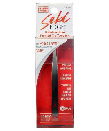 SEKI EDGE SS-514 Point Tweezer - Stainless Steel Precision Tweezers - Buy Online on SooperMarket.com