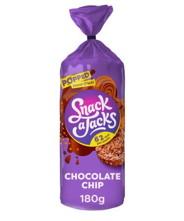 Snack A Jack Choc Chip Jumbo Rice Cakes 180g