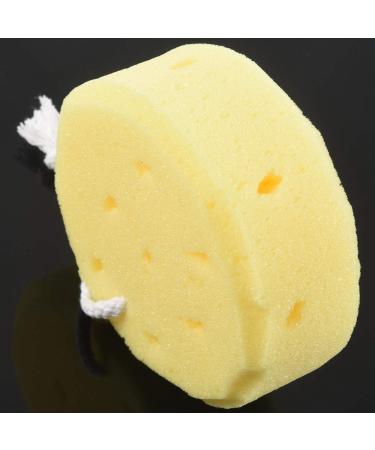 Yellow Body Bath Shower Soft Sponge w Hanging Loop - Buy Online on SooperMarket.com