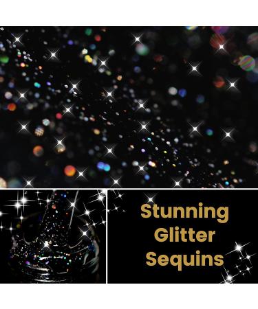 Likomey Gel Nail Polish 15ml - Colorful Black Glitter | Soak Off UV Gel for Salon & Home Manicures - Buy Online on SooperMarket.com