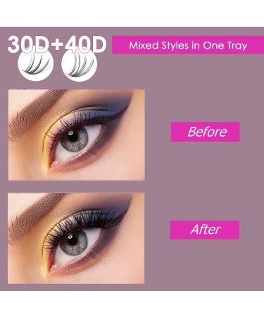 DIY Lash Extension Kit - 320 Pcs Natural Individual Lashes (10-16mm) with C/D Curl Glue & Tools for Home Use | Perfect for Beginners - Buy Online on SooperMarket.com