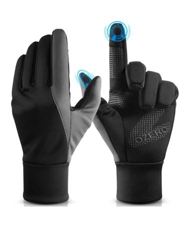OZERO Men's Waterproof Thermal Gloves Touchscreen Winter Gloves Driving Gloves Cycling Gloves Running Gloves M Multicoloured