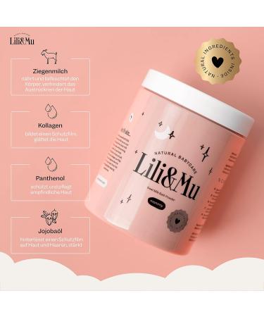 Lili & Mu Swimming Salt Goat Milk 220g - Organic Bath Relaxation with Jojoba Oil | Wellness & Spa Gift for Women | Ideal for Pregnancy & Self-Care - Buy Online on SooperMarket.com
