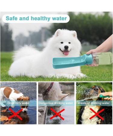 Emwel Foldable Water Bottles for Dogs - Leak-Proof 550ml Portable Puppy Dispenser for Travel Hiking & Walks - Buy Online on SooperMarket.com