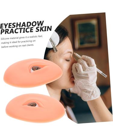 Gogogmee Lash Practice Mold 1 pair Models Eye Eyebrow Practice Model Silicone Skin Makeup Eyeshadow Training Boards 7.70X5.70X1.50CM As Shown - Buy Online on SooperMarket.com