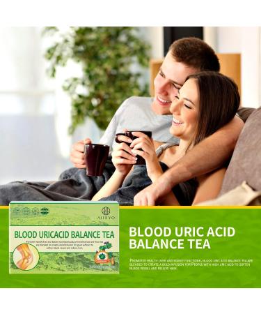 AIHIYO Blood Uric Acid Balance Tea Promote Purine Metabolism and Relieve Joint Pain 20 Teabags (3) - Buy Online on SooperMarket.com
