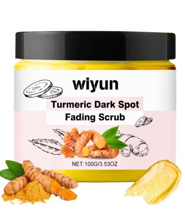 Turmeric Scrub Dark Spot Fading Turmeric Exfoliating Body Scrub Facial Peeling Brightening Exfoliating Scrubs Facial Scrub Exfoliator Natural Deep Cleansing Body Scrub Exfoliator Body Skin Care