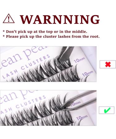 Cluster Lashes 144 Pcs Individual Eyelash Extensions - 10/12/14/15/16mm C/CC/D Curl - Thin Band, Reusable & Natural Soft - OP20 - Buy Online on SooperMarket.com