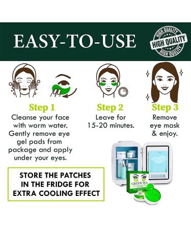 Puffy Eyes & Dark Circles Under Eye Mask with Collagen & Green Tea - Anti-Aging Treatment for Wrinkles, Puffiness & Bags - Buy Online on SooperMarket.com