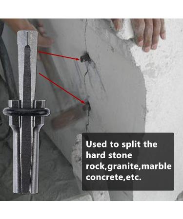 HighFree 10PCS Rock Wedge & Feather Shims 5/8 Concrete Marble Granite Splitting Hand Tools - Buy Online on SooperMarket.com