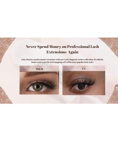 Spicy Lola Curly Magnetic Eyelashes Kit - Stunning Russian Strip Lashes for a Glamorous Look - Buy Online on SooperMarket.com