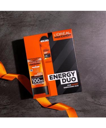 L'Oreal Men Expert Energy Duo Gift Set - 1x Hydra Energetic Shower Gel 1x Thermic Resist Anti-Perspirant Roll On Deodrant - Buy Online on SooperMarket.com