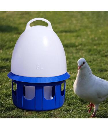 LOVIVER Portable Pigeon Waterer Drinker Cage Accessories Water Pot Container Water Bottle Automatic Bird Water Dispenser for Parrot Parakeet Dove 8L D 22cm H 38CM - Buy Online on SooperMarket.com