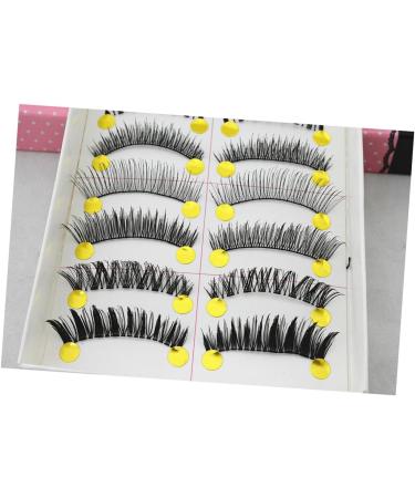 minkissy 10 Pairs Cross Eyelashes Fake Lashes Natural Eyelashes False Eyelash Fake Eyelash Nude Makeup - Buy Online on SooperMarket.com