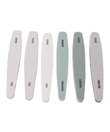 Nail Buffer File Tool Double Sided Curved Nail File for Salon