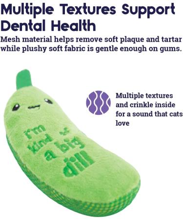 Petstages Crunchy Pickle Kicker Cat Toy - Dental and Catnip Infused - Buy Online on SooperMarket.com