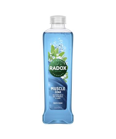 Radox Mineral Therapy Muscle Soak Bath Soak uniquely blended with minerals & herbs for a restorative bubble bath 500 ml Sage 500 ml (Pack of 1)