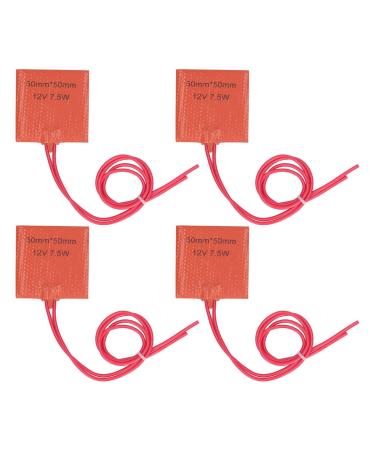 12V Silicone Heater - 4 Pack Heating Pillows & Mats | 7.5W Warmers for Pipeline & Barrel | 120-150  - Buy Online on SooperMarket.com