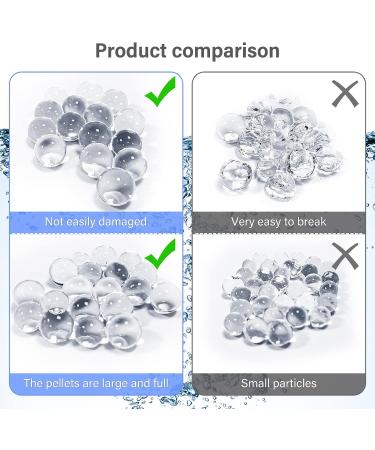 NIKOEO Clear Water Beads 10000 Pcs - Transparent Jelly Beads for Floating Candle Making and Wedding Centerpiece Decor - Festive Floral Vase Filler - Buy Online on SooperMarket.com