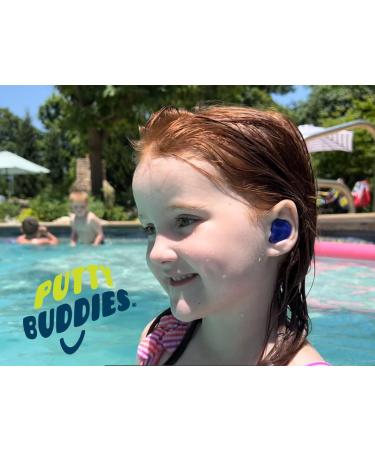 PUTTY BUDDIES Floating Earplugs 10-Pack - Soft Silicone Ear Plugs for Swimming & Bathing - Premium Swimming Earplugs by Physician - Doctor Recommended - Assorted Colors - Buy Online on SooperMarket.com