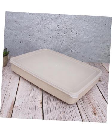 OSALADI 24 Egg Tray Egg Holder with Lid Egg Plate Container Refrigerator Beige 31.5X23.5CM - Buy Online on SooperMarket.com